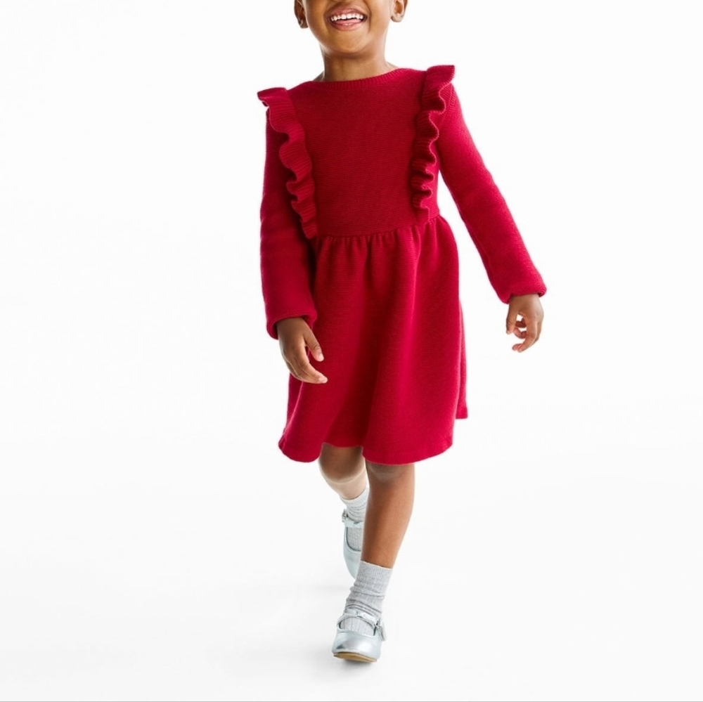 Carter's Vibrant Red Ruffle Dress